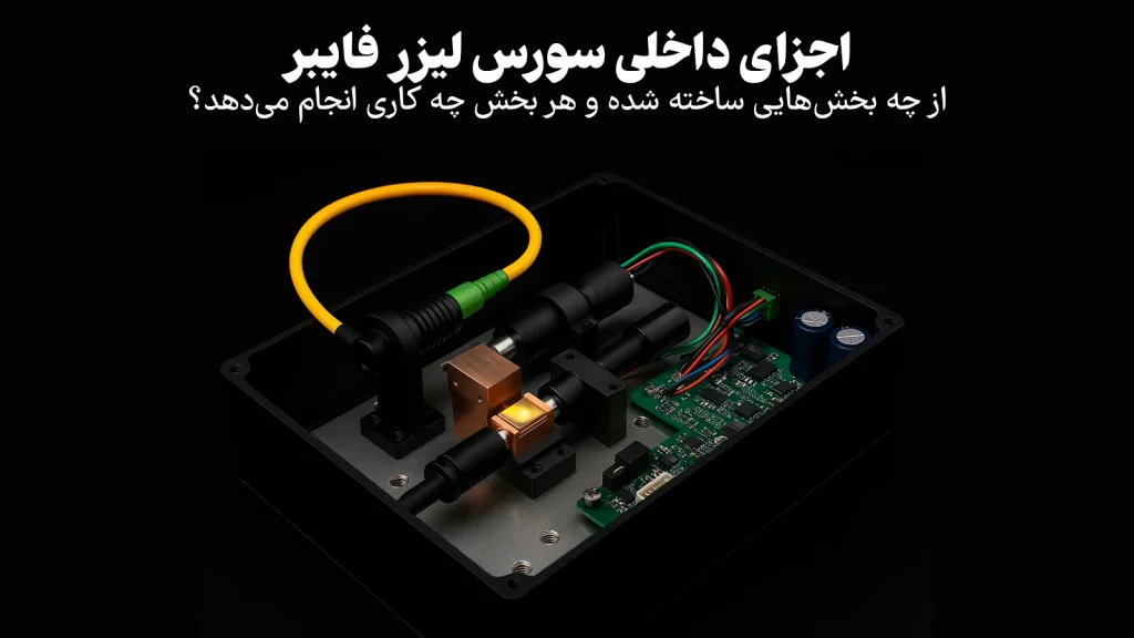 اجزای داخلی سورس لیزر فایبر: از چه بخش‌هایی ساخته شده و هر بخش چه کاری انجام می‌دهد؟