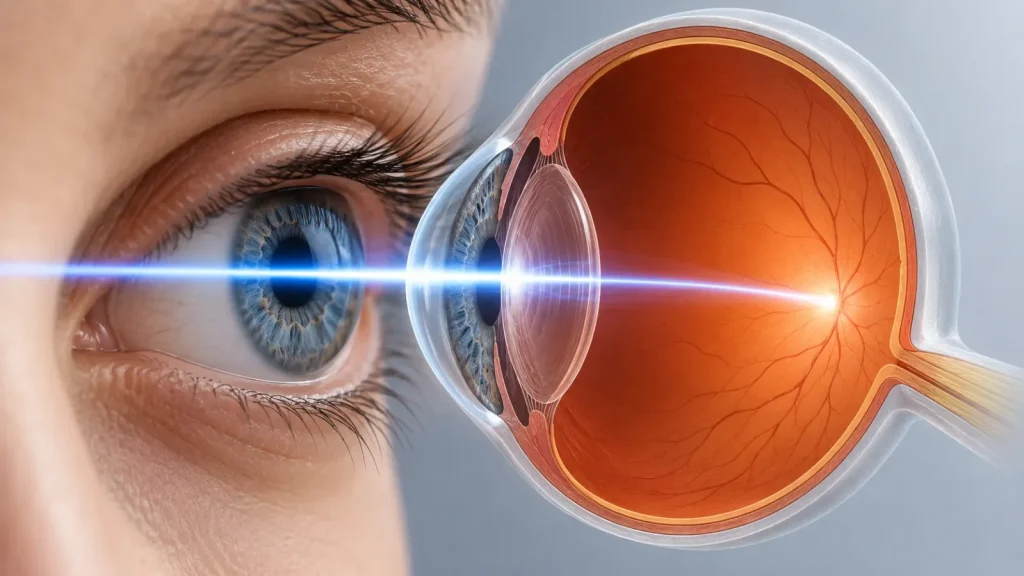 اگر موقع لیزر عینک نزنیم چه می‌شود؟