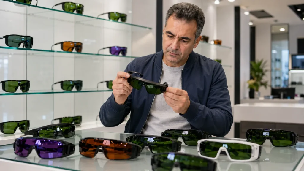 راهنمای انتخاب عینک لیزر جوشکاری